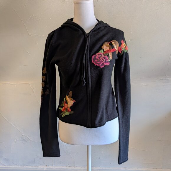 miss me y2k embroidered hoodie ALT ASO miley stewart hannah montana (small) - Picture 3 of 9